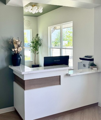 photo of Dr. Baseri With Patient